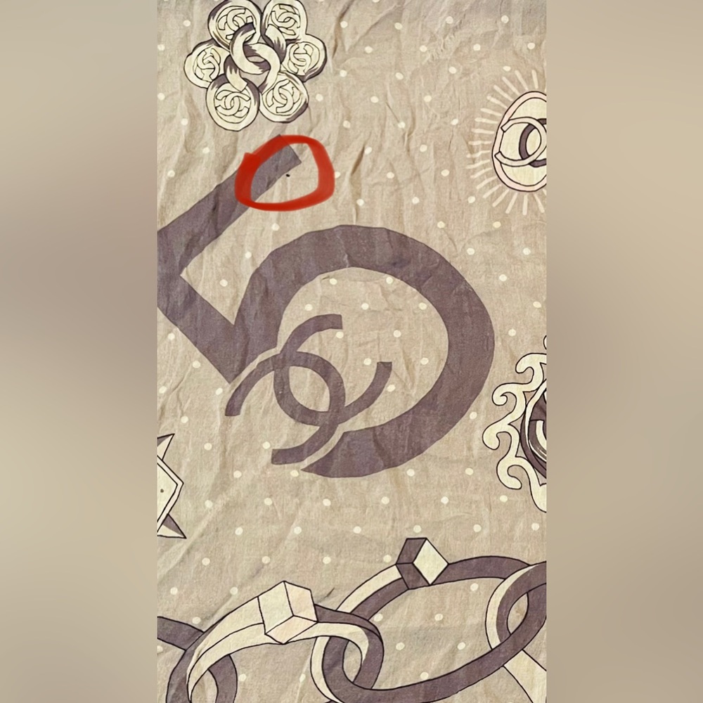 VINTAGE CHANEL SILK SCARF - Picture 8 of 8